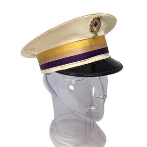 Vintage Odd Fellows Cap Hat FLT Fraternal Masonic Ceremonial Patriarchs Uniform